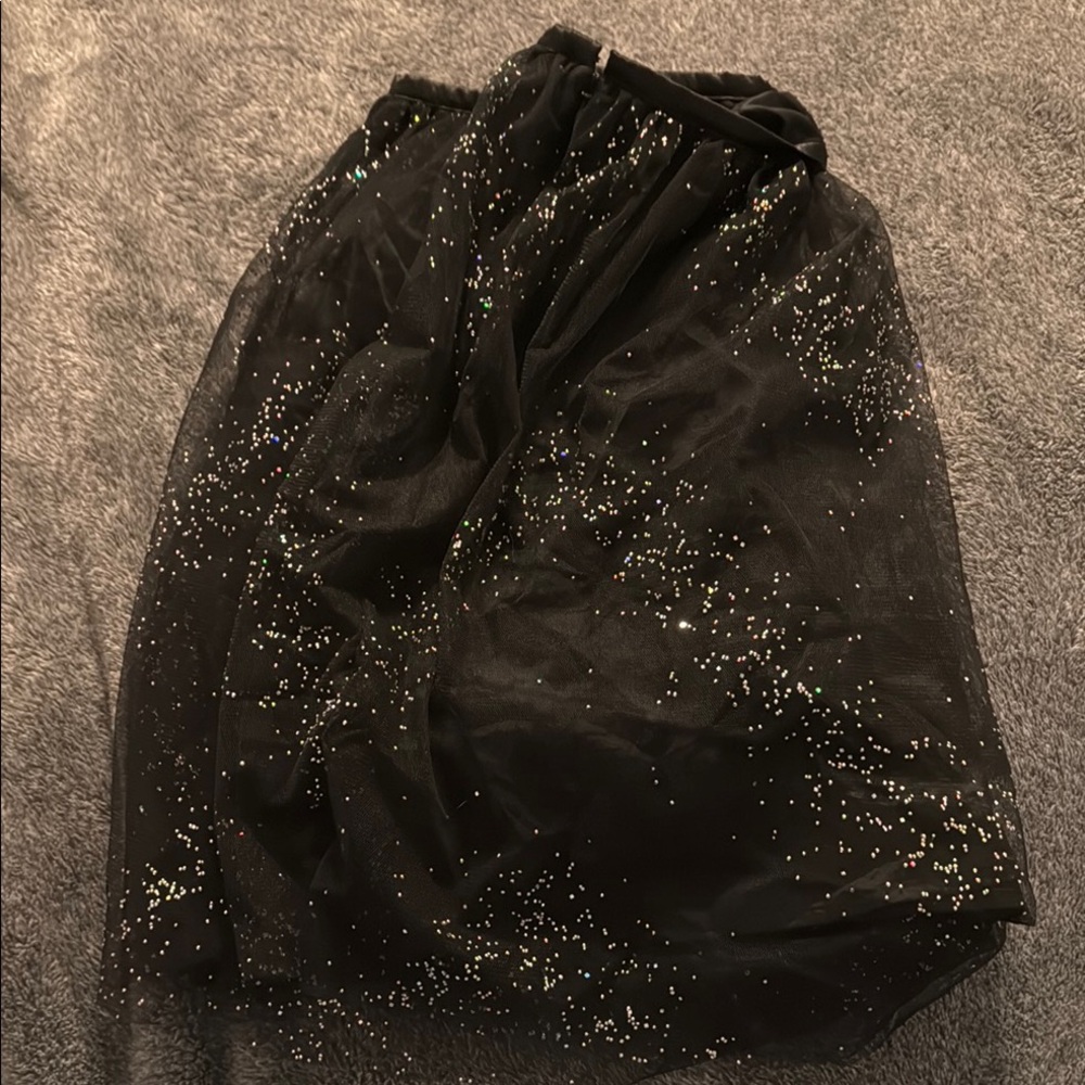 Black Sparkle Tulle Skirt